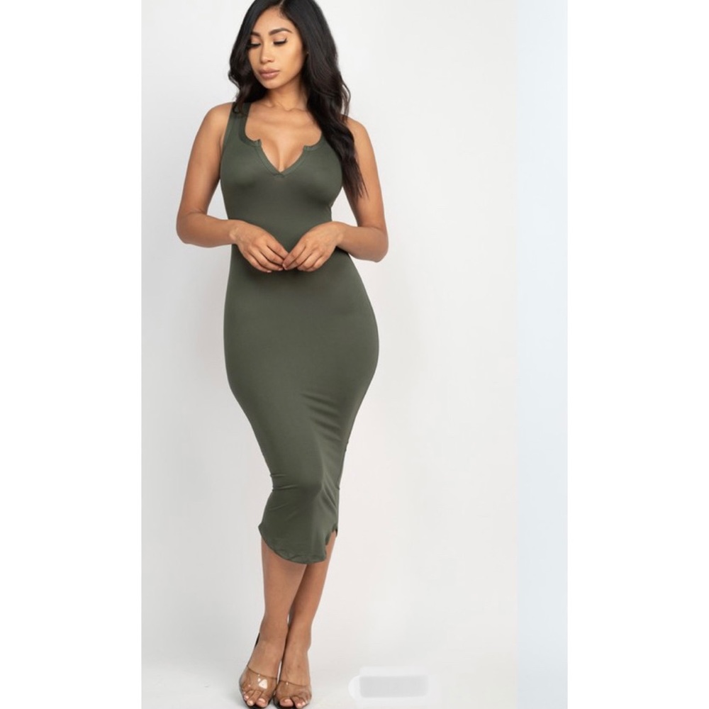 Brand New Olive Midi Dress